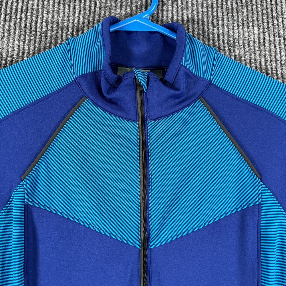 Athleta Shirt Womens Small Blue Long Sleeve 1/4 Zip Pullover Mock Neck Active